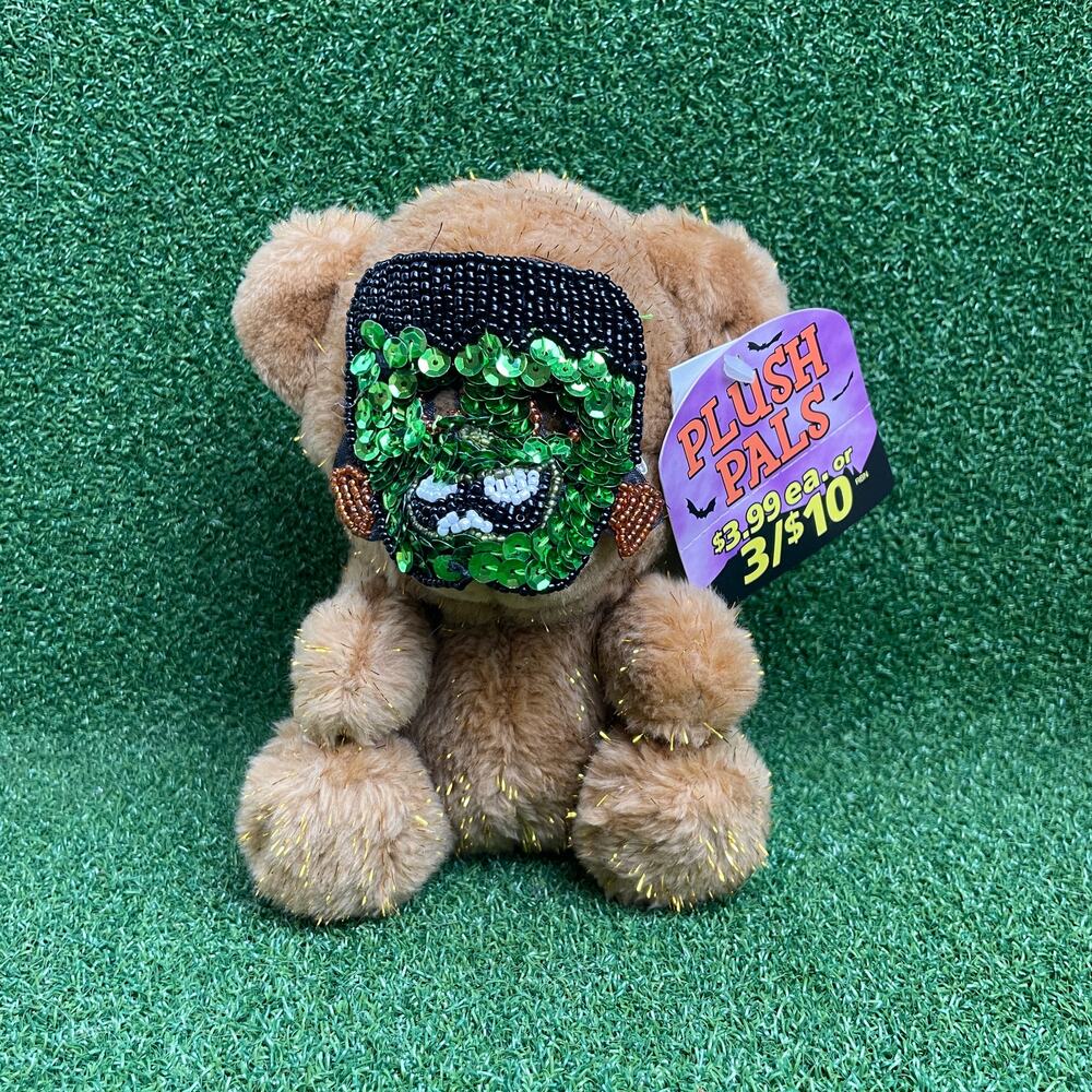 Retired Dan Dee Dandee Plush Halloween Bear Wearing Sequins Mask 7”